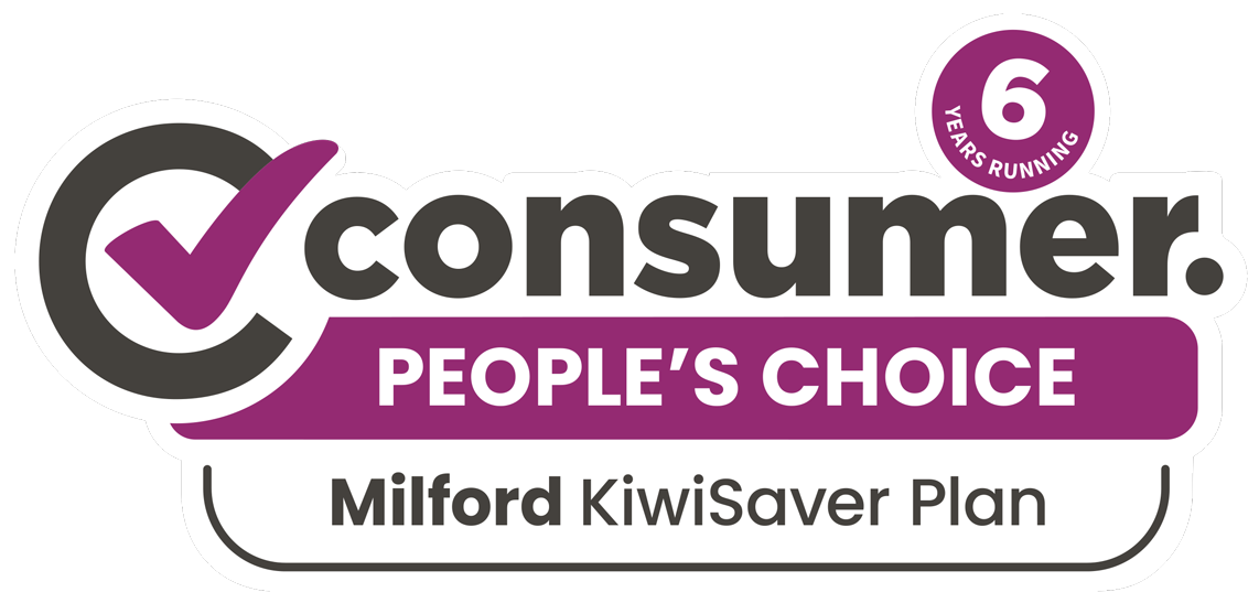 Consumers people's-choice award logo for Milford's KiwiSaver